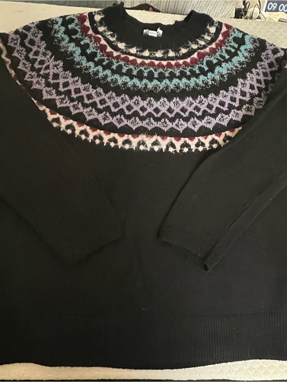 J.Jill Fair Isle Nordic Print Sweater